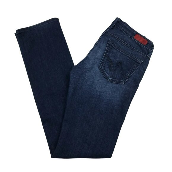 AG Adriano Goldschmied Ballad Slim Bootcut Jeans 26R Womens Dark Wash Denim - Picture 6 of 15